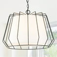 thumbnail image 4 of Capital Lighting 338841 Corey 4 Light 22" Wide Drum Chandelier - Black, 4 of 6