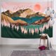 thumbnail image 2 of Tapiz de pared Sol y luna Mandala indio Colgante de pared Bohemio H, 2 of 4
