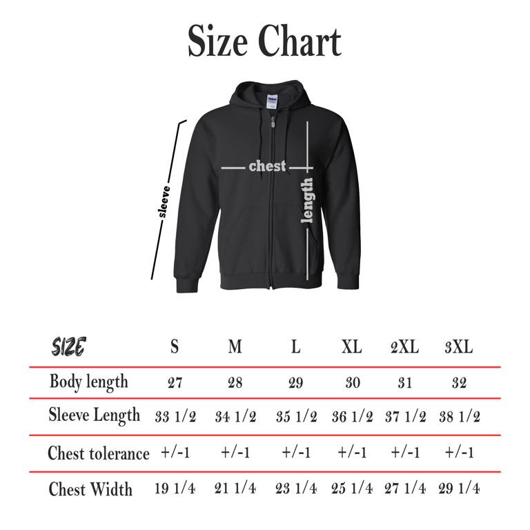 Gildan Heavy Blend Zip Up Hoodie, Midweight Hoodie, Fleece Hooded