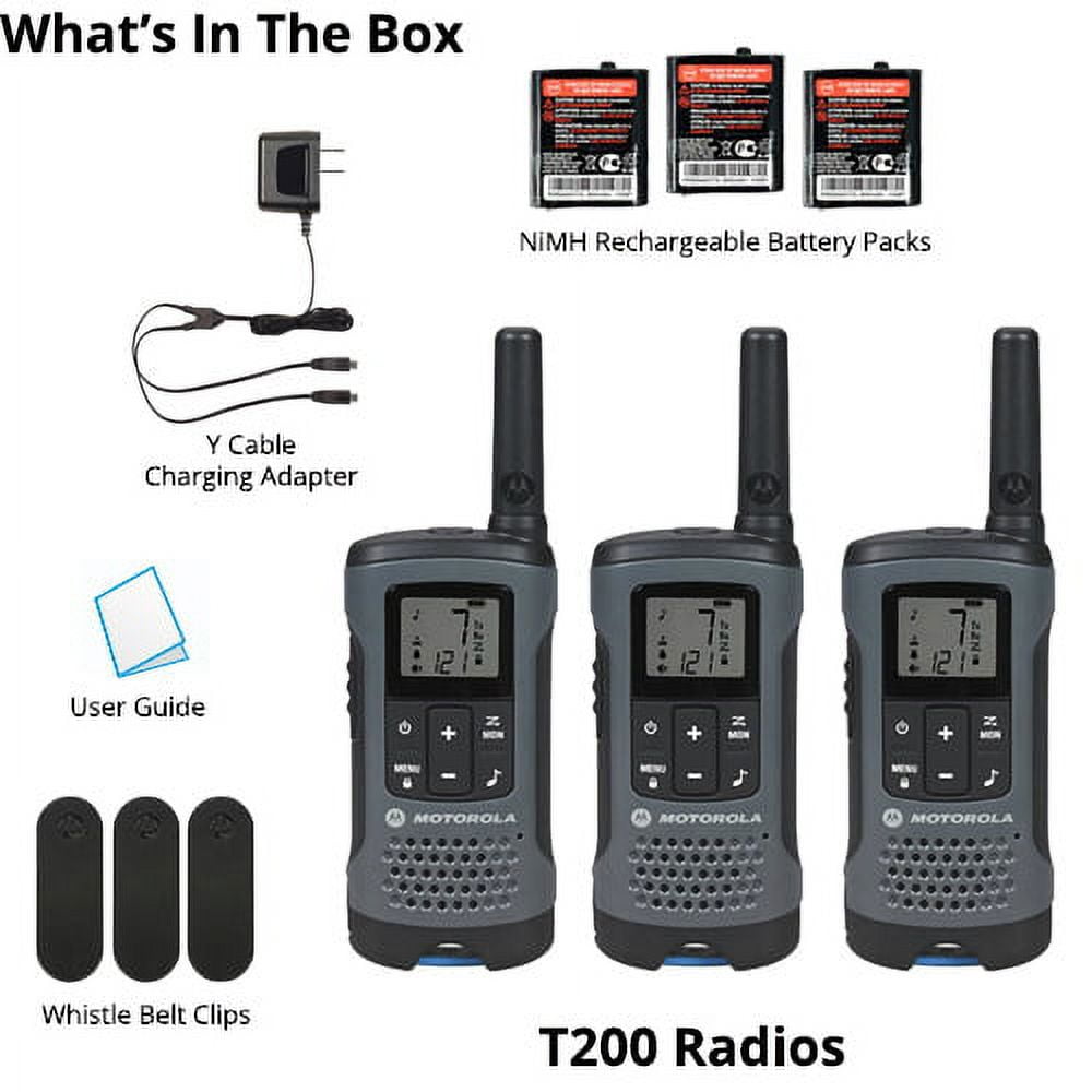 Motorola Talkabout T200 FRS/GMRS 2-Way Radios Pack