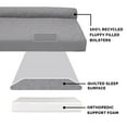 thumbnail image 2 of FurHaven Pet Products | Paw-Quilted Deluxe L-Chaise Full Support Solid Orthopedic Sofa Pet Bed for Dogs & Cats - Titanium, Medium, 2 of 12