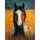 thumbnail image 1 of Qisvanset 12x16 Inch Southwestern Mustang Horse Canvas Wall Art, Tribal Boho Western Rustic Equestrian Home Decor, 1 of 8