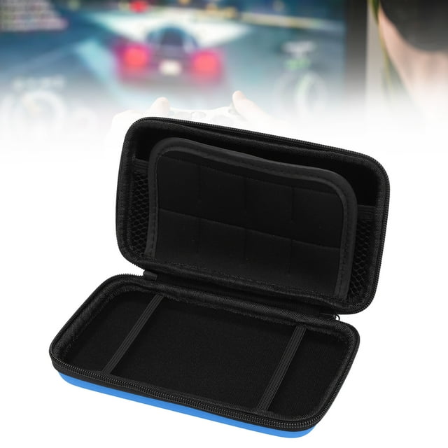 Étui de Transport pour Console de Jeu, Pochette Rigide de Protection pour Voyage pour NEW 2DS TG, 2DS LL, NEW 3DS, 3DS avec Support à Cartouche à 8 Fentes, Léger et Portable, Résistant à l'Eau