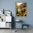 thumbnail image 7 of Diamond Art Kit for Adults, Roosters Sunflowers Cottage Garden Scene Diamond Painting for Adults Beginners, DIY Diamond Art Painting Kits, 5D Diamond Painting Crafts for Home Decor 12x16 Frameless, 7 of 7