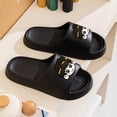 thumbnail image 2 of Men Women Unisex EVA Foam Slides Cartoon Character Graphic Cushioned Comfort Non-Slip Black,Size 8.5-10, 2 of 8