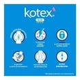 thumbnail image 4 of Toallas femeninas Kotex Slim ultradelgada con alas flujo moderado 28 piezas, 4 of 4