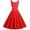 #1 Red, variant on Lolmot Women 50s 60s Vintage Sleeveless Polka Dot Solid Color Cocktail Swing Dress Retro Audrey Hepburn Evening Rockabilly Prom Party Dress Formal A-line Mid-Length Dress