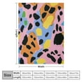 thumbnail image 4 of BCIIG  Pink Leopard  Throw Blanket Baby  Cheetah Sherpa Blanket Decor Animal Print Plush Blanket for Bed Sofa Couch Safari Fuzzy Blanket Zebra Flannal Blanket 50x60in, 4 of 6