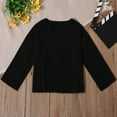 thumbnail image 5 of Gubotare Tight Shirts for Girls Girls Raglan Long Sleeve Shirts Kids Curve Hem Crewneck Tunic Tops Fashion T-Shirts Size 9-10 (Black,9-10 Years), 5 of 5