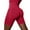 Red, variant on OSOLU Fitness Yoga Shorts High Waist Soft Spandex Riding Shorts Women's Dance Volleyball Lift Shorts Sports Soft Tummy Control Workout Athletic Gym Bottoms Brown S