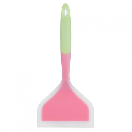 

Cooking Shovel Designed With Hole Silicone Spatula For Pizza Steak For Kitchen Cake Green