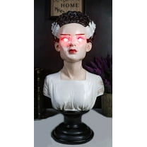 The Bride Of Frankenstein Bust Figurine With Red Bloodshot LED Light Up Eyes
