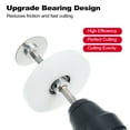 thumbnail image 4 of TFixol Adjustable Depth PVC Pipe Cutter Kit with 6 Blades and Guide Disk for ABS and Soft Metal Pipes, Compatible with 3/8" Drill for Precise Cutting in Tight Spaces., 4 of 6