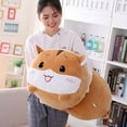 thumbnail image 6 of Kiddopark 8 inch Cute Yellow Hamster Plush Stuffed Animal Cylindrical Body Pillow,Super Soft Cartoon Hugging Toy Gifts for Bedding, 6 of 6