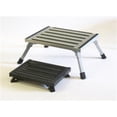 thumbnail image 1 of Safety Step Step Stool F-08C-S One Step With Non-Slip Strips And Rubber Leg Tips; Foldable; 1000 Pound Capacity; Silver; Aluminum; Large, 1 of 5