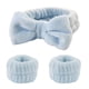 thumbnail image 4 of Diademas para lavar la cara para mujer, bandas para el cabello de lana Coral, brazaletes, bandas impermeables, pulseras absorbentes, conjunto de accesorios para el cabello, 4 of 4