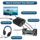thumbnail image 4 of Convertidor de Audio Digital una AnalóGico, SPDIF óPtico AnalóGico L / R y Adaptador EstéReo AUX 3,5 Mm, 4 of 5