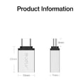 thumbnail image 3 of 2Pcs USB to USB C Adapter, USB C to USB Adapter, Type C to USB OTG Adapter USB-C Male to USB 3.0 Female Adapter Charger Data Sync Converter, Black, 3 of 6