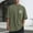 Army Green#12, variant on Men Printed Casual Sports Washed Distressed T-shirt Short Sleeve Round-neck Top Blouse