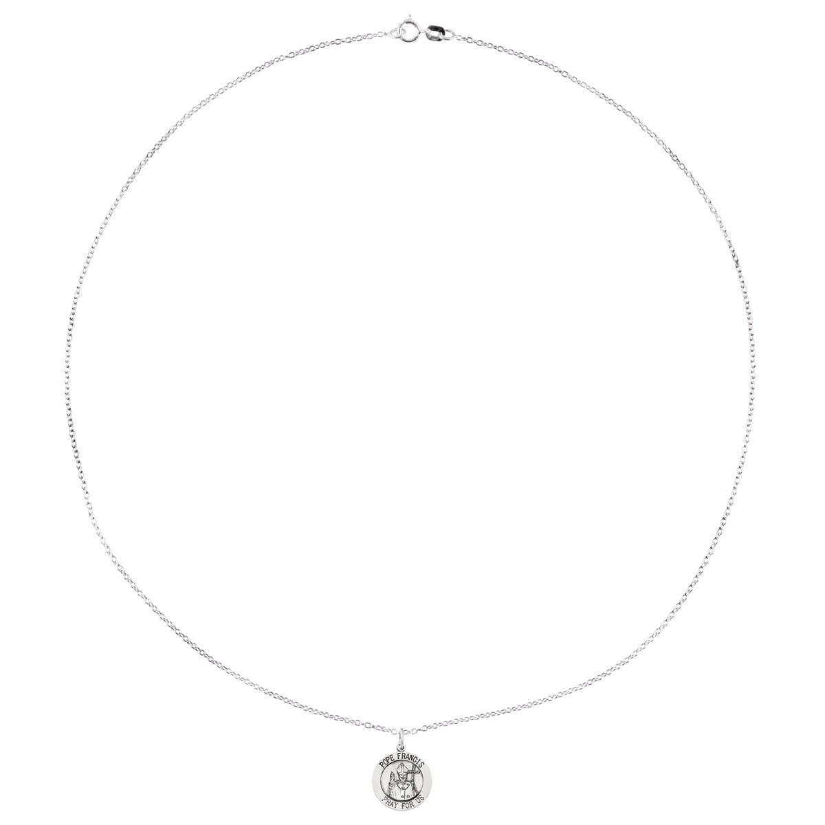Jewelry Stores Network Sterling Silver Antiqued and Brushed Pope Francis Medal
