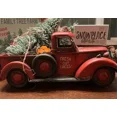 thumbnail image 1 of Christmas Centerpiece Table With Lights Red Truck Xmas Tree Adornment Decoration,B, 1 of 5