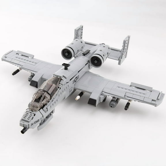 US Military A-10 Fighter Building Blocks Arms Vehicle Model New Type Armored Thunderbolt II Plane Bricks Boys Toys