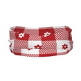 thumbnail image 3 of Uemuo Red Plaid Daisy Printed Sports Headbands for Men Women,Moisture Wicking Workout Headband, Sweatband Headbands,Non-slip Workout Gym Yoga Headband, 3 of 9