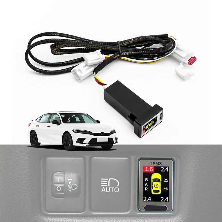 OBD LCD Screen Display TPMS Type Tire Pressure Monitor System For
