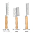 thumbnail image 5 of (Double Faced Comb)Cat Grooming Comb Prevent Fleas Pet Comb Pet Hair Removal Beauty Flea Removal Comb, 5 of 5