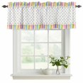 thumbnail image 2 of Valances for Windows, Decorative Rod Pocket Window Valance Curtains, Short Curtain Drapes for Kitchen/Bathroom/Living Room, 2 Panels, 42" W x 12" L, 2 of 8