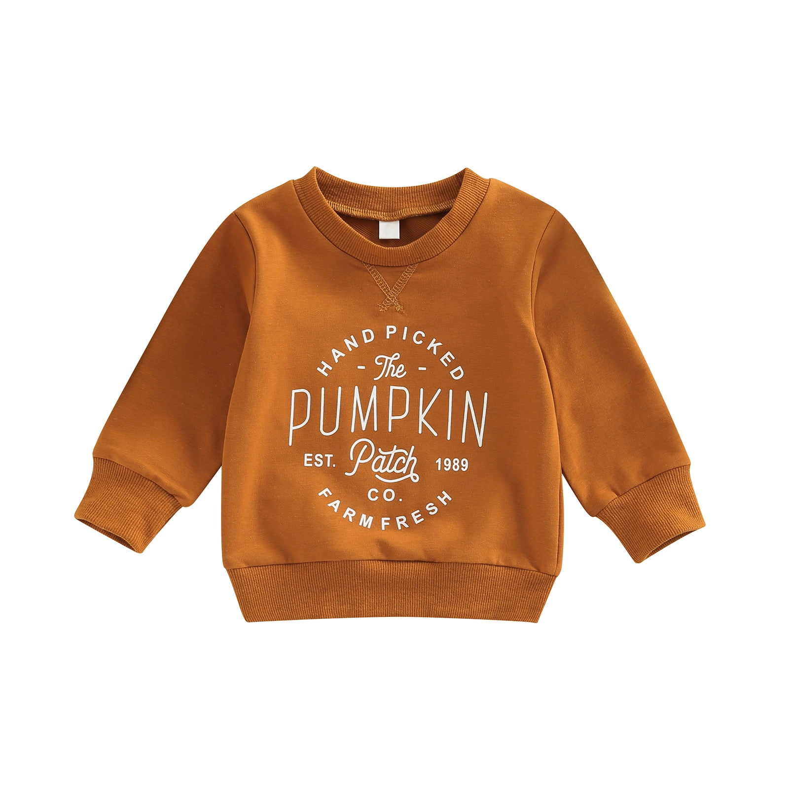 Halloween Boys Girls Baby Halloween Outfit Pumpkin Pullover Knit