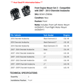 thumbnail image 2 of Front Engine Mount Set 2 - Compatible with 2007 - 2013 Chevrolet Avalanche - Autopart Premium, 2 of 2