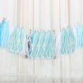 thumbnail image 3 of 10Bag Paper Tassels Garland Banner - Tissue Paper Tassels for Wedding, Birthday, Festival Party Wall DecorationLight blue, 3 of 5