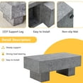 thumbnail image 3 of 43.3x21.6x17.2 Gray Coffee Table, Adds Elegance To Living Space Table - 43.3"x21.6"x17.2" Fits Small Apartments & Spacious Rooms, 3 of 6