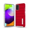 thumbnail image 2 of Kaleidio Case For Samsung Galaxy A52 5G [Sleek Grip] Hybrid Dual Layer [Shockproof] Impact Protector Cover [Red/Gray], 2 of 4