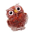 thumbnail image 2 of Estatua de búho, recuerdo, colección de animales, regalo, decoración de escritorio, mini figura de búho rojo, 2 of 9