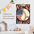 thumbnail image 4 of FORMRS Acrylic Clipboard with Low Profile Clip Standard A4 Letter Size, 12.5" x 9", Baseball Pattern, 4 of 8