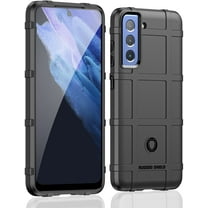 Dteck for Samsung S21 FE Case, Military Grade Shockproof Galaxy S21 FE Case, Heavy Duty Drop Protective Samsung Galaxy S21 FE Phone Case, Anti-Scratch Tough Slim TPU Bumper Phone Cover-Black,Black