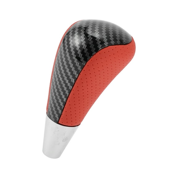Unique Bargains Gear Shift Knob Automatic Stick Shifter Lever Knob for Toyota 4Runner 2003-2021 Faux Leather Black Red