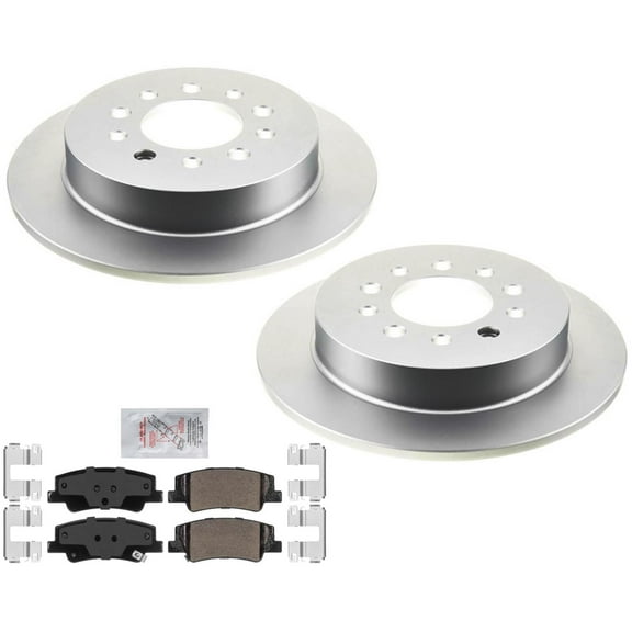 Rear Coated Brake Rotors & Ceramic Pads For Hyundai Sonata 2020-2023 SE & SEL