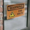 thumbnail image 4 of 230 Volts With Symbol OSHA WARNING Vinyl Decal Label 10 Inch x 7 Inch - 5 Pack, 4 of 6