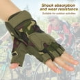 thumbnail image 4 of Guantes sin dedos para hombres Uxcell, guantes de medio dedo, guantes transpirables para entrenamiento, camuflaje, 1 par, XL, 4 of 6