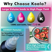 Koala Sublimation Ink Refill Kit, 600ML Ink, Compatible with Inkjet Surecolor F170 F570 F530 F500 F550 Ecotank ET-2400 2800 ET-2803 ET-2850 ET-2720 ET-2760 ET-4800 ET-15000 etc.