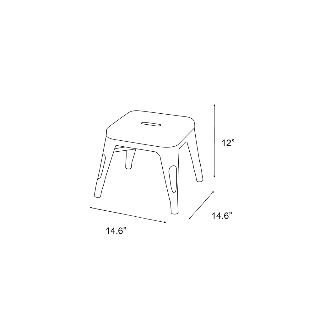 Harper & Hudson Kids Metal Stool - 2 pack Red