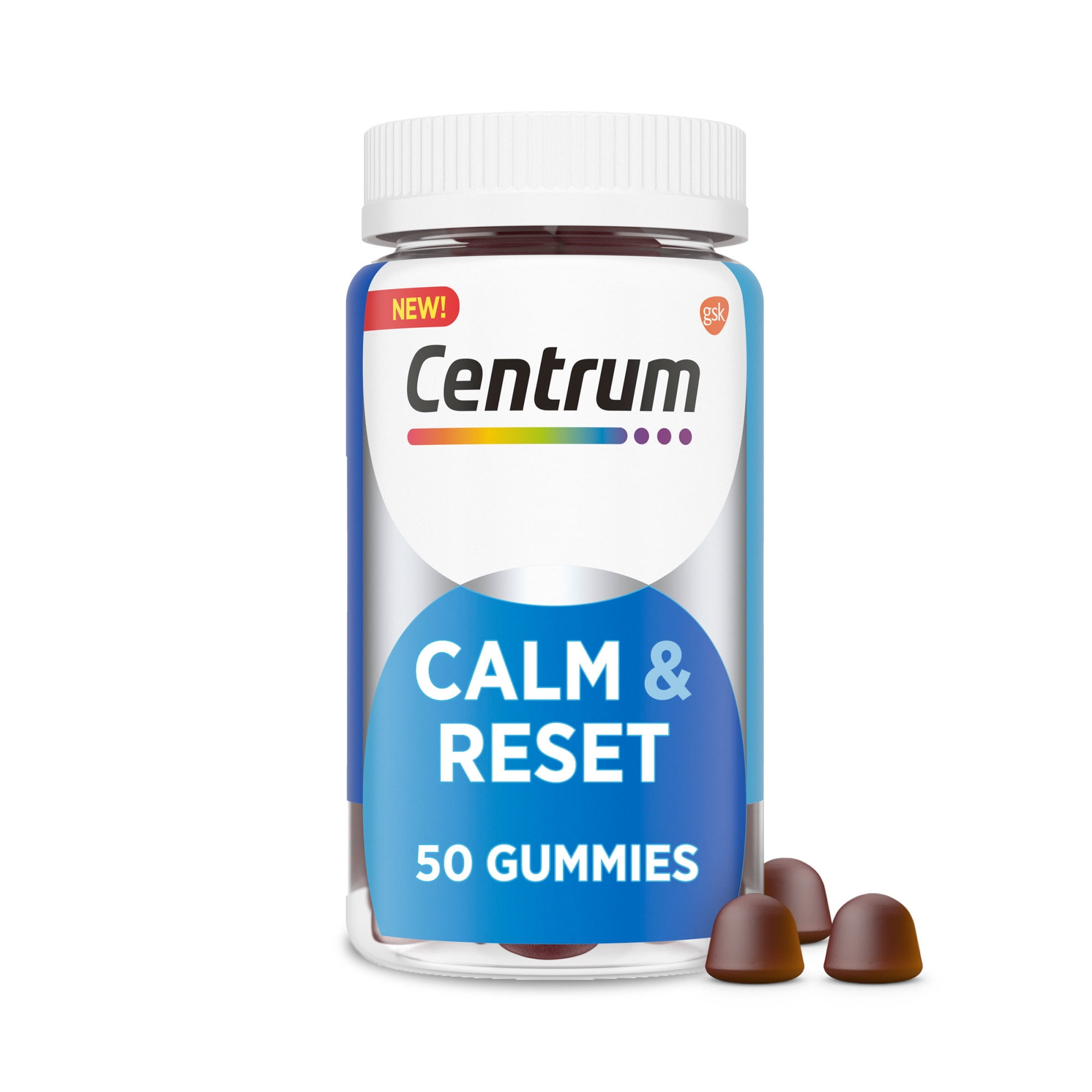 Centrum Calm & Reset, Calm Gummies With Ksm66 Ashwagandha, Vitamin B12
