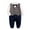 A, variant on KAOOCXU Lovely Bodysuit For Kid Boys Girls Long Sleeved Gentleman White Shirt Bowtie Suit Onesie Jumpsuit Overall Romper Suitable Casual Formal Occasions
