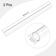 thumbnail image 2 of Unique Bargains Tube Rond en Acrylique Rigide Transparent 21mm ID x 25mm OD x 305mm 2 Pack, 2 of 6