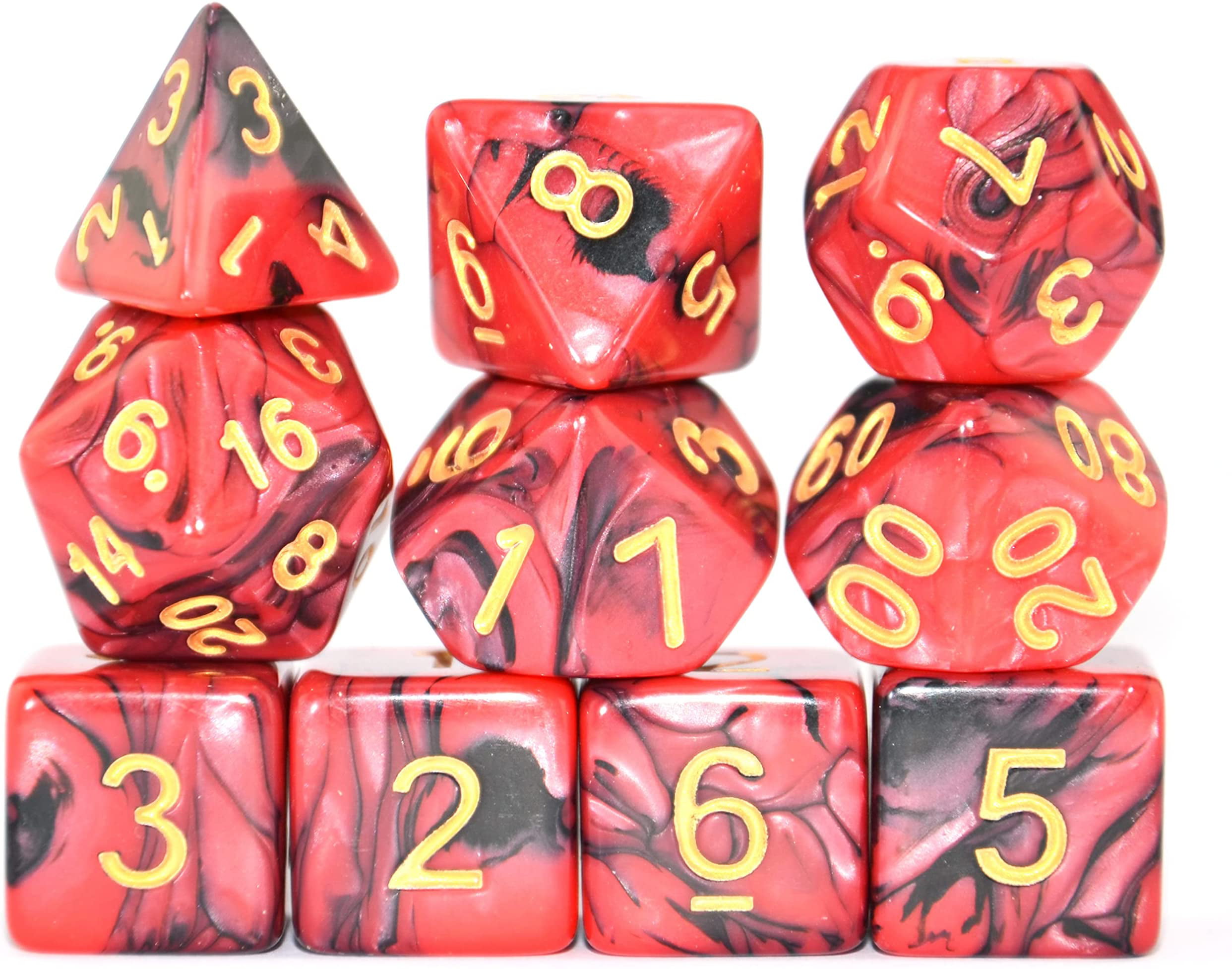 Giant D20 Dice Inflatable Extra Large Gaming DND Tabletop RPG Roleplay Red Green