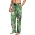 thumbnail image 5 of Men's Pajama Pants with Pockets Sleepwear Lounge Pants Stretch Casual Cute Meowing Cat Dog Tropical, 5 of 7