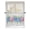Multicolor, variant on Sheer Curtains 96 Inches Long, Blue Pink Hydrangea Semi Sheer Curtains Light Filtering Window Treatment, Eucalyptus Leaves Grey Plaid Privacy Voile Drapes for Living Room Bedroom 52x96 Inch